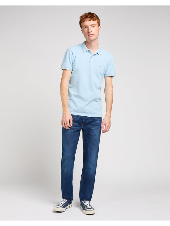 Lee Lee Pantaloni di tessuto DAREN ZIP FLY Blu Straight Leg