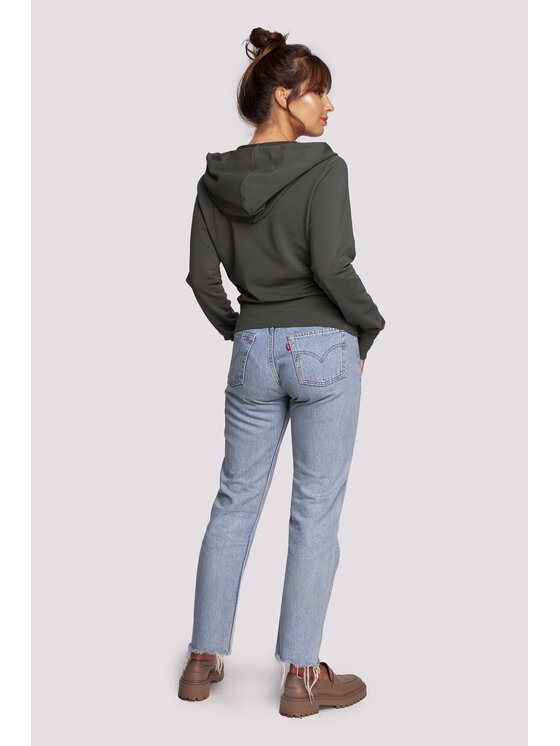 BeWear BeWear Mikina B246 Zelená Comfort Fit