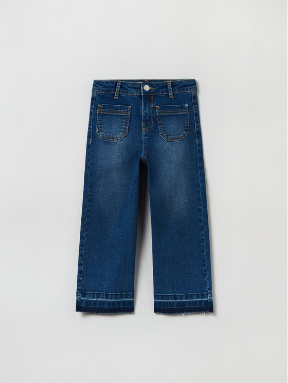 OVS OVS Džinsai 1828200 Mėlyna Wide Leg