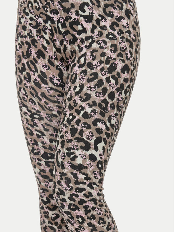 Guess Guess Leggings J6YB10 0K3931 Tamno bež Slim Fit