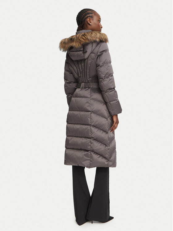 Guess Guess Pūkinė striukė W6BL36 W4084 Tamsiai pilka Regular Fit