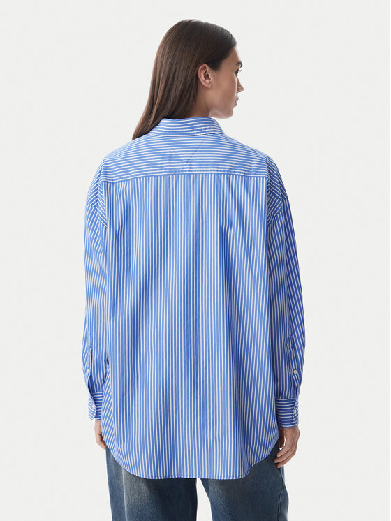 Tommy Jeans Tommy Jeans Camicia Essential DW0DW22936 Blu Oversize