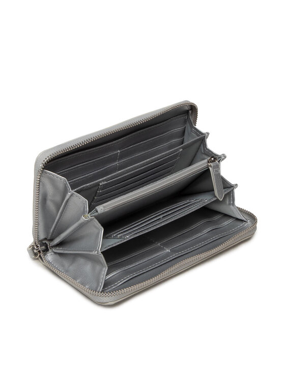 Valentino Valentino Didelė Moteriška Piniginė Divina VPS1R4155G Sidabrinė