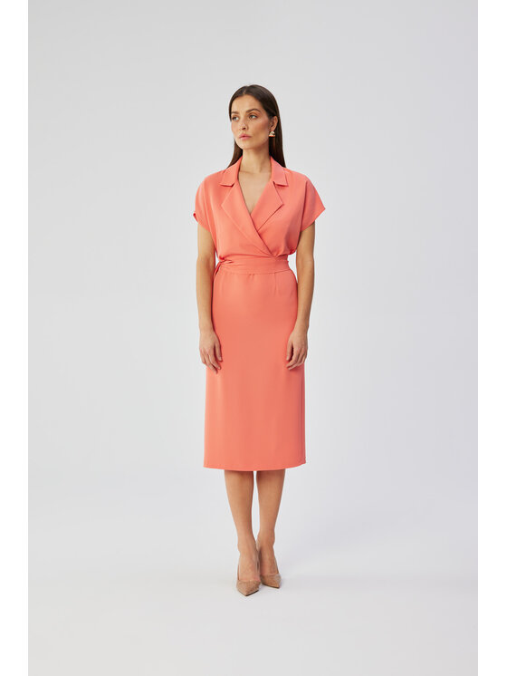 Stylove Stylove Sukienka wieczorowa S363 Pomarańczowy Comfortable Fit