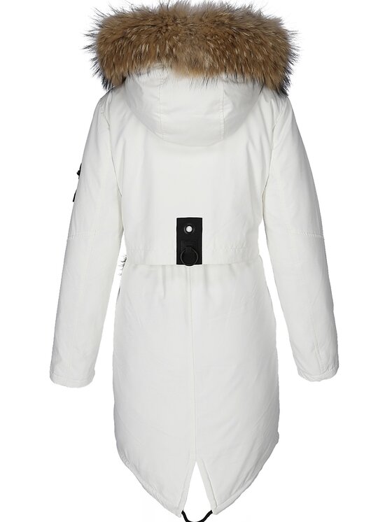 Perso Perso Prechodný kabát BLH919097F Biela Regular Fit