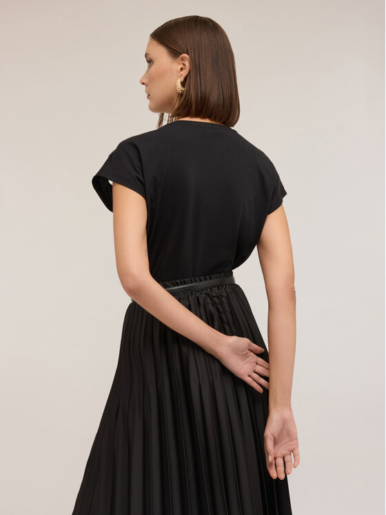 Motivi Motivi T-shirt G015W003480N033 Nero Regular Fit