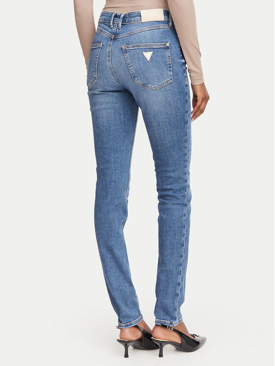 Guess Guess Jeansy W6YA46 D1538 Modrá Skinny Fit