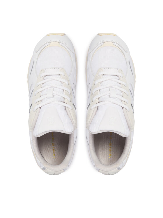 Tommy Hilfiger Tommy Hilfiger Sneakersy Th Modern Runner Mix Mat FW0FW09098 Bílá
