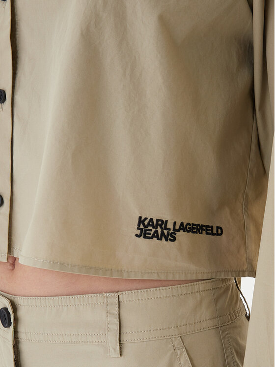Karl Lagerfeld Jeans Karl Lagerfeld Jeans Bluză B1W11027 Verde Regular Fit