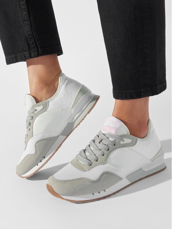 Pepe Jeans Pepe Jeans Sneakersy London W Troy PLS31466 Biela