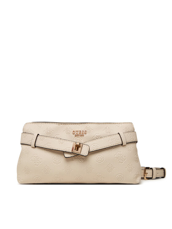 Guess Guess Kabelka Ella Logo Mini HWPD97 46730 Svetlo béžová