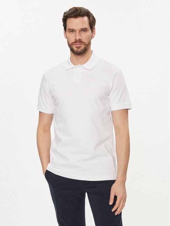 BOSS Boss Polo Passenger 50507803 Bianco Slim Fit