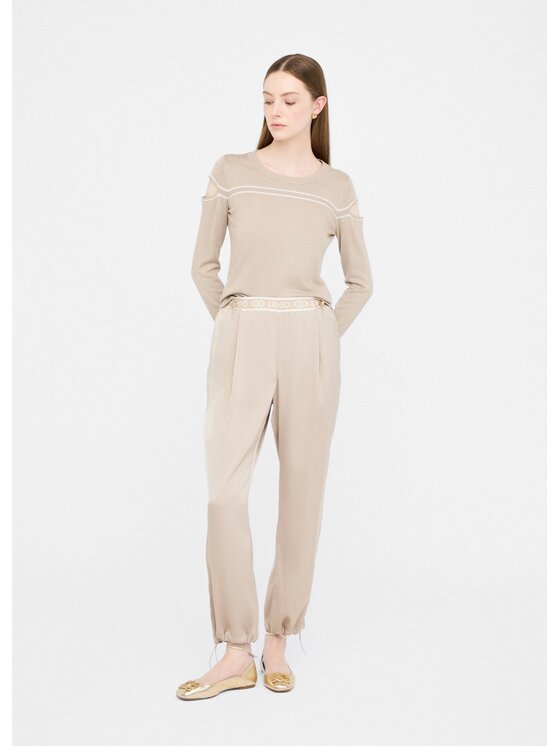 Liu Jo Liu Jo Pantaloni di tessuto TF5192T004A60906 Beige Regular Fit