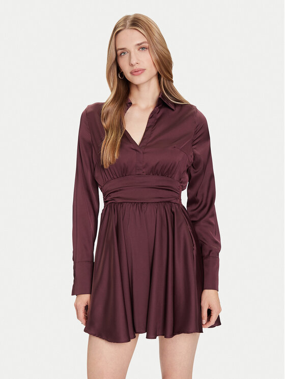 Guess Guess Coctailkleid W5YK00 WF1T2 Braun Regular Fit