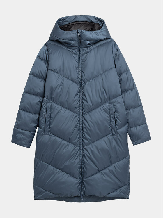 4F 4F Зимно яке 4FAW23TDJAF235 Син Regular Fit