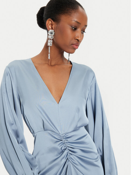 Karen by Simonsen Karen by Simonsen Φόρεμα κοκτέιλ Peel 10105036 Γαλάζιο Loose Fit