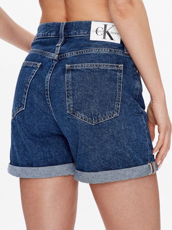 Calvin Klein Jeans Calvin Klein Jeans Jeans kratke hlače J20J220639 Modra Regular Fit