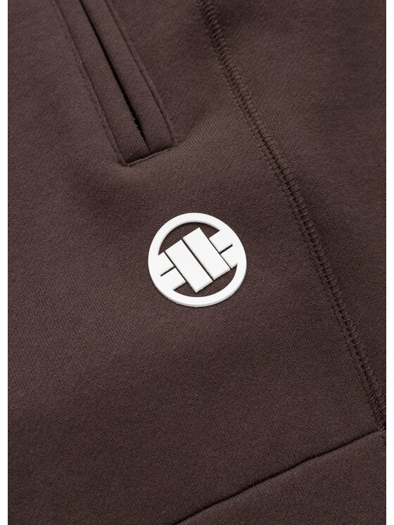 PITBULL PITBULL Spodnie dresowe SMALL LOGO HD Brązowy Regular Fit