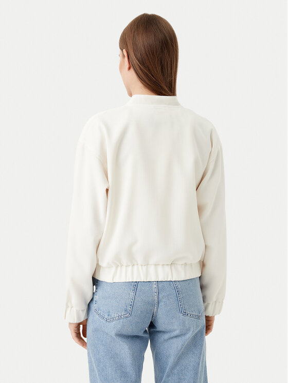 Pieces Pieces Bunda bomber Annie 17150150 Bílá Regular Fit