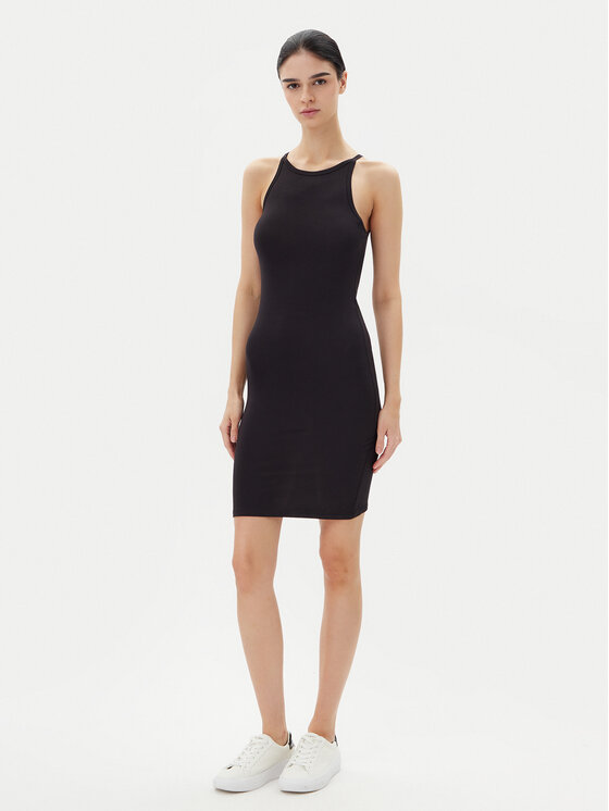 Pieces Pieces Vsakodnevna obleka Jane 17155478 Črna Slim Fit
