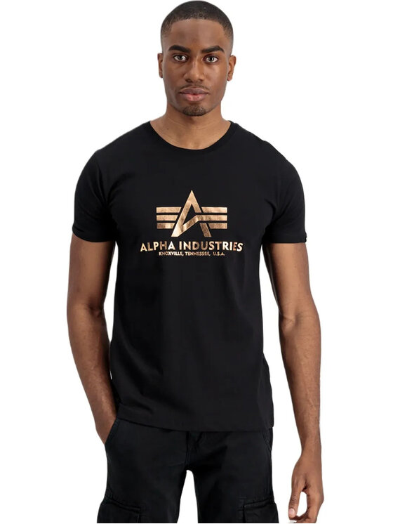 Alpha Industries Alpha Industries T-Shirt AI.100501FP-365-5XL Czarny Basic Fit