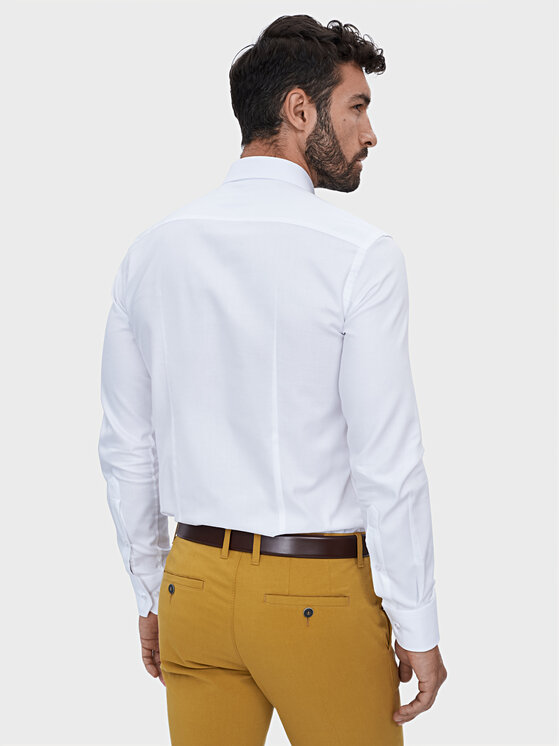 Evenemen Evenemen Koszula PUNTO G2 TWILL WHITE Biały Slim Fit