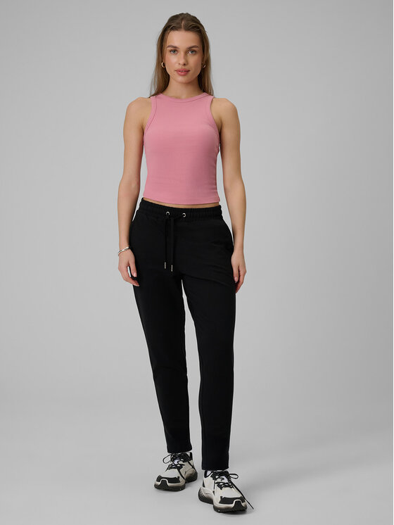 4F 4F Spodnie dresowe ESSENTIALS Czarny Regular Fit