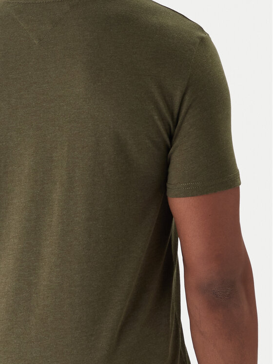 Tommy Jeans Tommy Jeans Tricou Jaspe DM0DM20363 Verde Slim Fit
