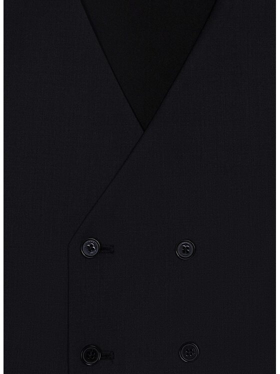 Pako Lorente Pako Lorente Kamizelka garniturowa P26SF-8X-018 Czarny Slim Fit