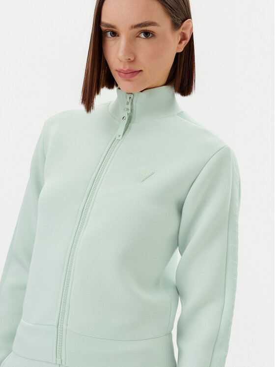 Guess Guess Mikina V2YQ17 K7UW2 Zelená Regular Fit