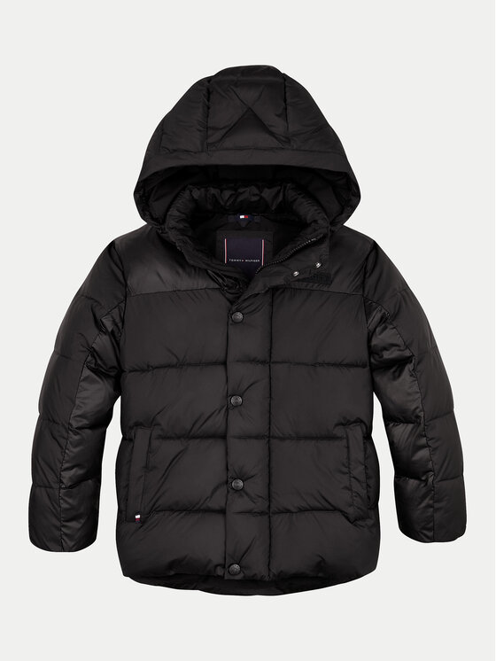Tommy Hilfiger Tommy Hilfiger Μπουφάν πουπουλένιο KB0KB09207 Μαύρο Regular Fit