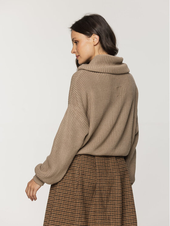 Willsoor Willsoor Sweter 66102 Szary Loose Fit