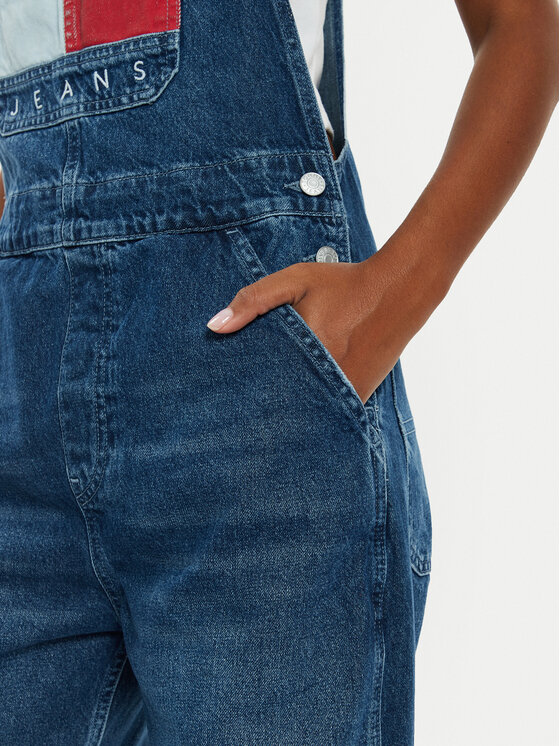 Tommy Jeans Tommy Jeans Kombinezon Denim DW0DW19637 Tamnoplava Regular Fit