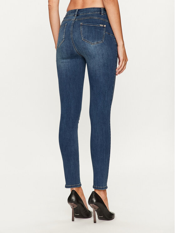 Morgan Morgan Jeans hlače 232-PORTO Mornarsko modra Slim Fit