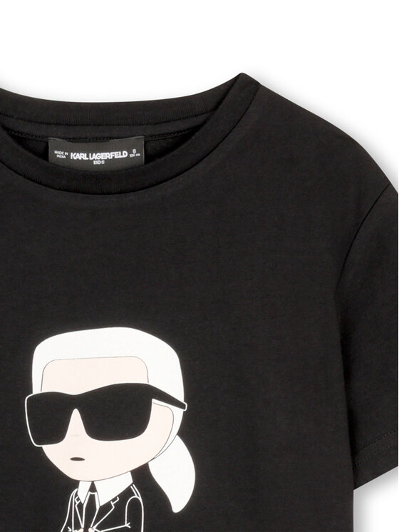 Karl Lagerfeld Kids Karl Lagerfeld Kids T-Shirt Z31096 S Μαύρο Regular Fit