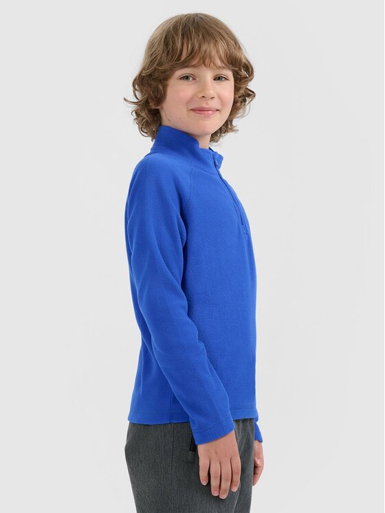 4F 4F Felpa di pile 4FJRAW25UFLEM072-36S Blu Regular Fit