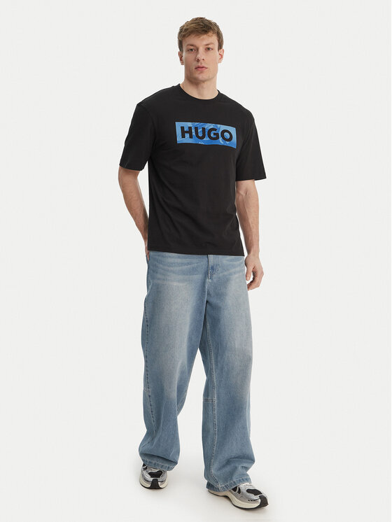 HUGO HUGO T-krekls Nalien 50560060 Melns Regular Fit