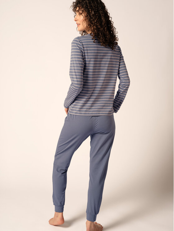 Huber Huber Nočná košeľa 19019 Modrá Regular Fit
