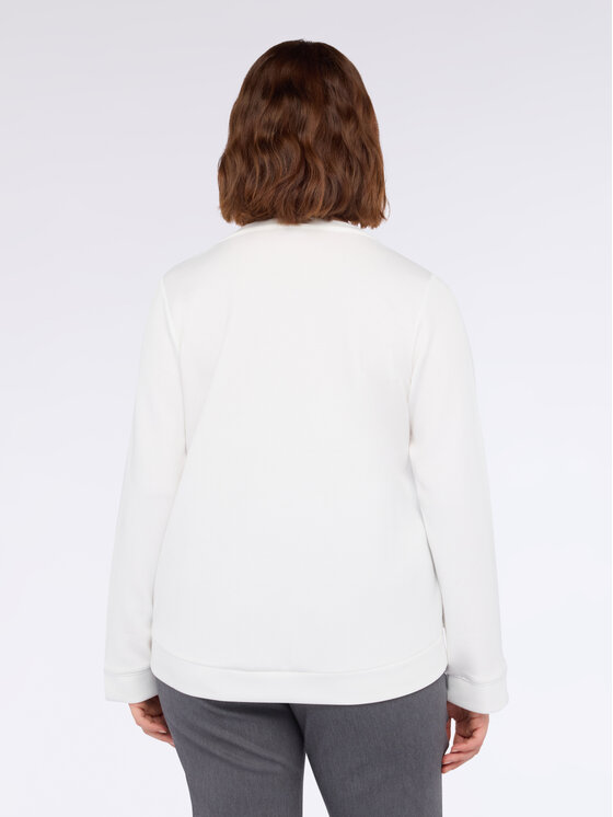 Fiorella Rubino Fiorella Rubino Felpa G851L008660N011 Bianco Boxy Fit