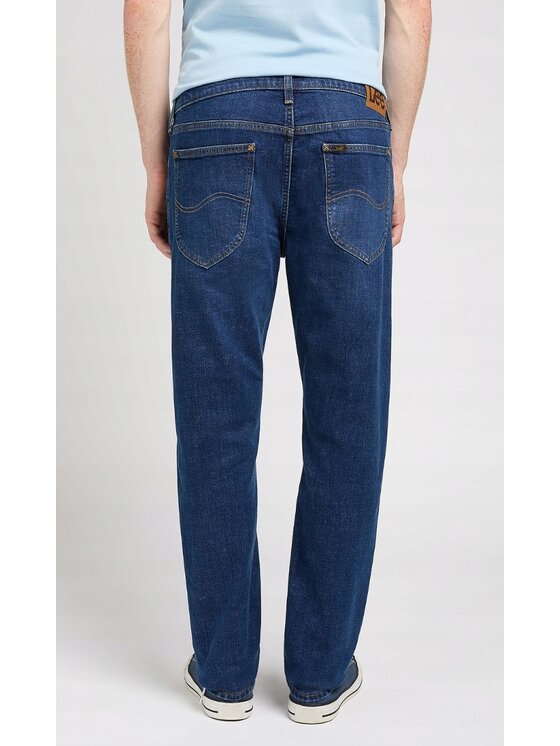 Lee Lee Pantaloni di tessuto DAREN ZIP FLY Blu Straight Leg