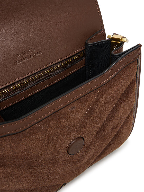 PINKO PINKO Torbica Love Box Bag Fl Mini AI 25-26 PLTT 104297 A2JH Smeđa