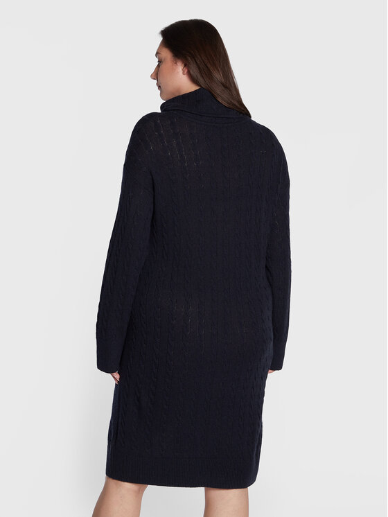 Vestito di maglia Cry WW0WW37504 Blu scuro Relaxed...