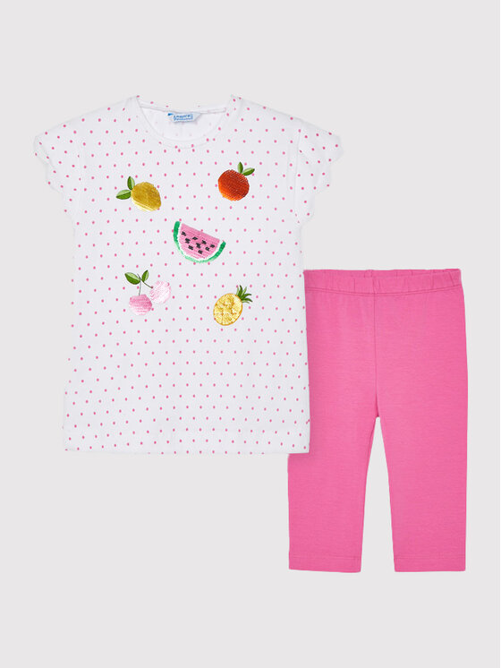 Mayoral Mayoral Set Bluse und Leggings 3734 Bunt Regular Fit