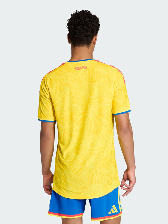adidas adidas Koszulka techniczna Colombia Żółty Slim Fit