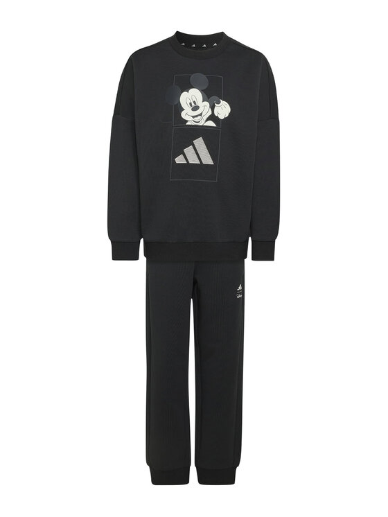 adidas adidas Спортивний костюм Disney Mickey Mouse KG6127 Чорний Regular Fit