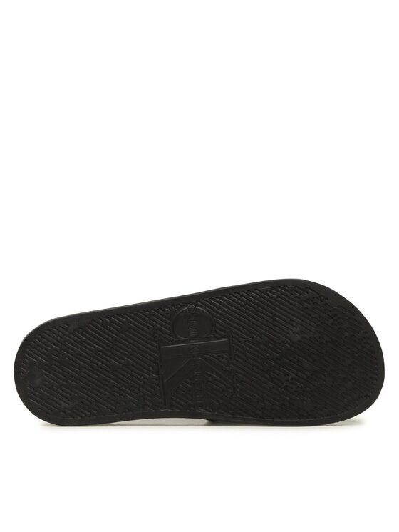 Calvin Klein Jeans Calvin Klein Jeans Šlepetės Slide Metallic Monologo YW0YW00638 Tamsiai mėlyna