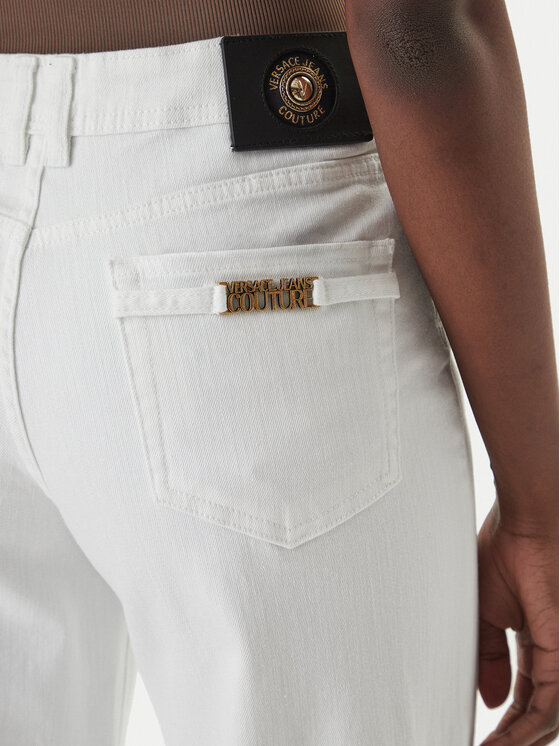Versace Jeans Couture Versace Jeans Couture Jeansy 80HAB561 CEWCA Bílá Wide Leg