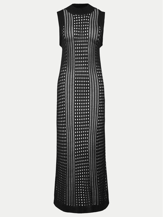 Selmark Selmark Rochie de plajă BC077 Negru Regular Fit