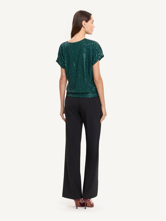 KMX KMX Bluzka 504050022 Zielony Loose Fit