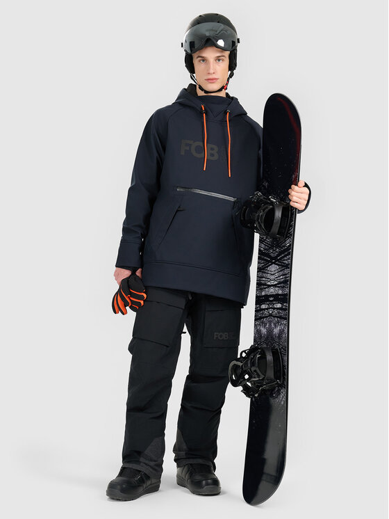 4F 4F Kurtka snowboardowa FOB Czarny Regular Fit